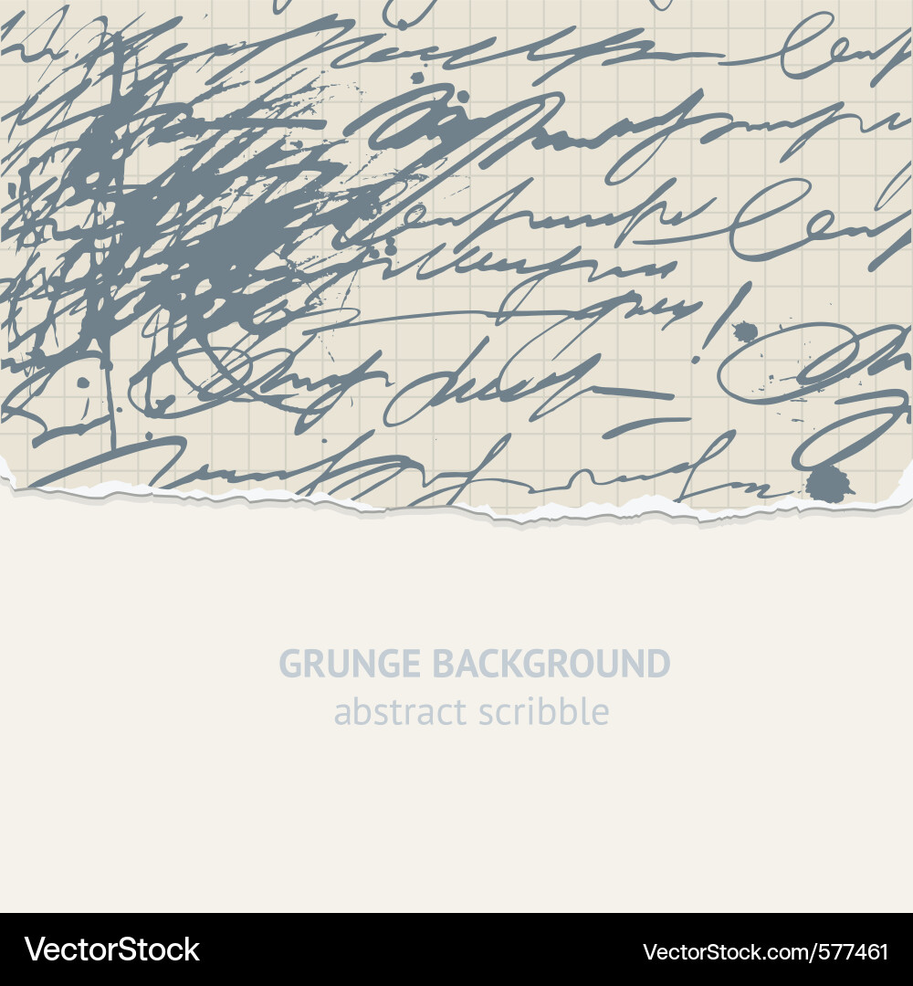 Scrawled Paper Background vector image
