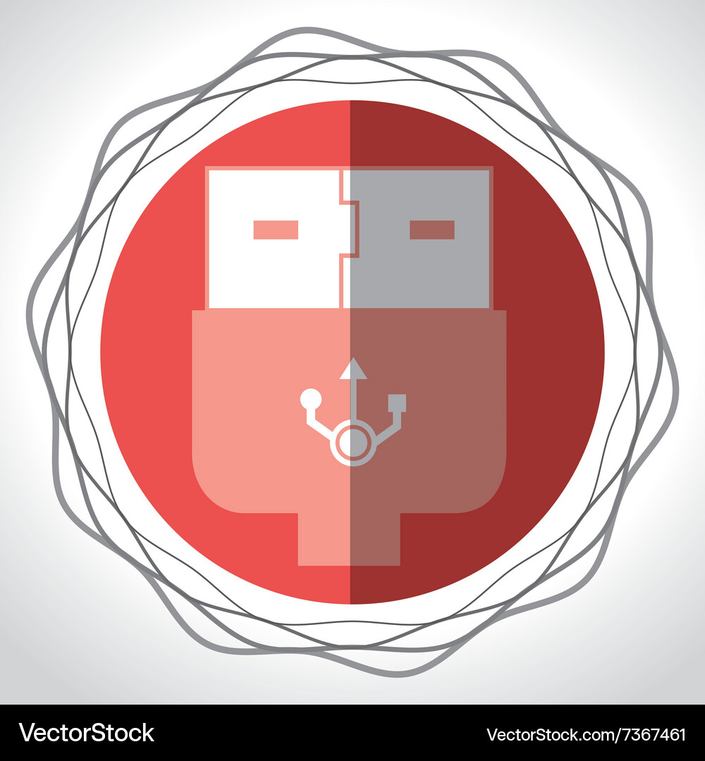 Usb technology connection Vector Image