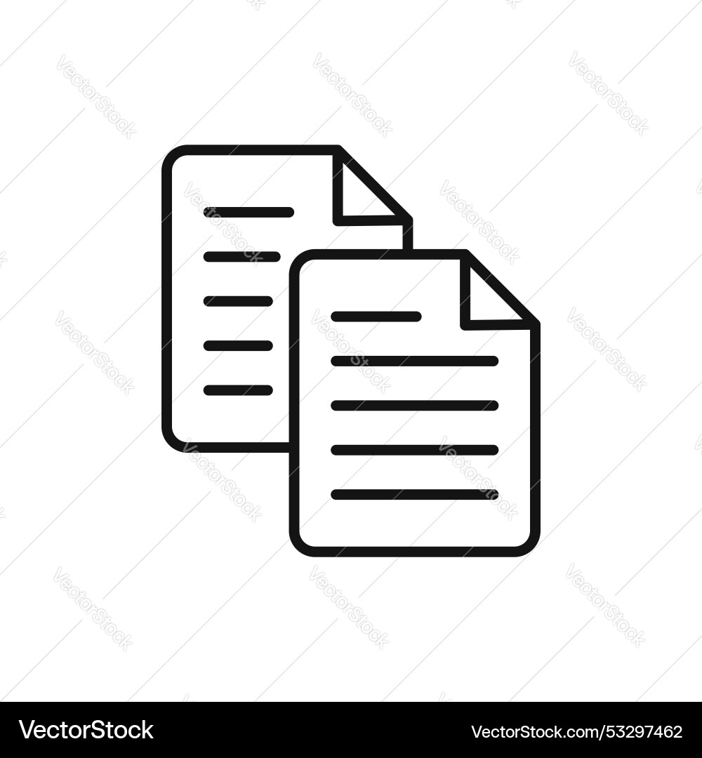 Duplicate icon set copy data files symbol Duplicate icon set copy data files symbol vektorbild