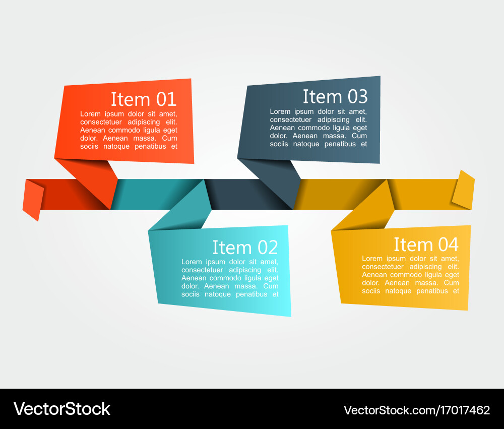Modern Workflow Template Vector Image