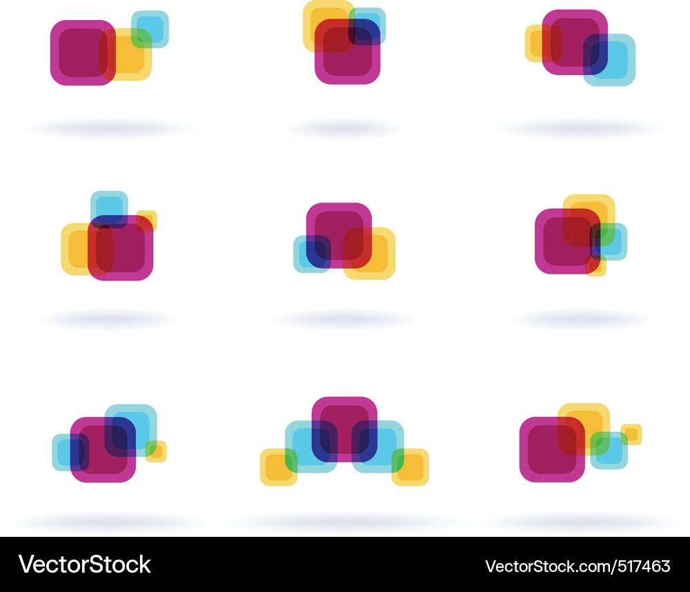 Colorful symbols Vector Image