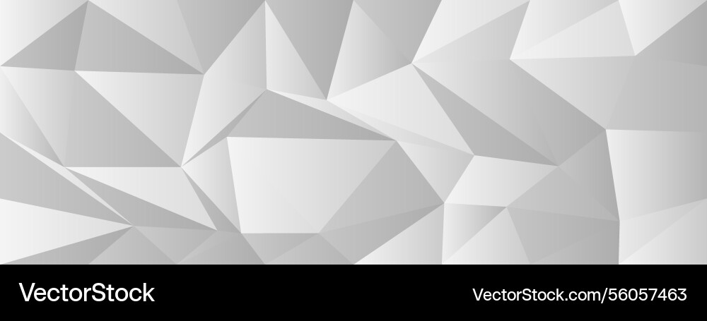 Geometric abstract pattern with gray polygonal Vector Image