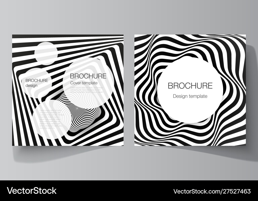 Minimal layout two square format Minimal layout two square format vector image