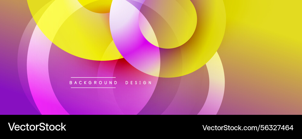 Abstract vibrant circles overlap creating dynamic Abstract vibrant circles overlap creating dynamic vector image