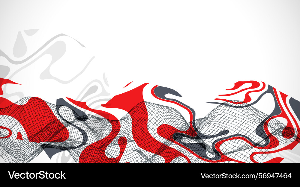 Abstract wave is made in a frame style template Abstract wave is made in a frame style template vector image