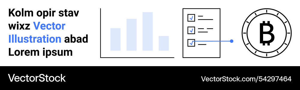 Bitcoin-Integration in Analysedaten Bitcoin-Integration in Analysedaten vektorbild