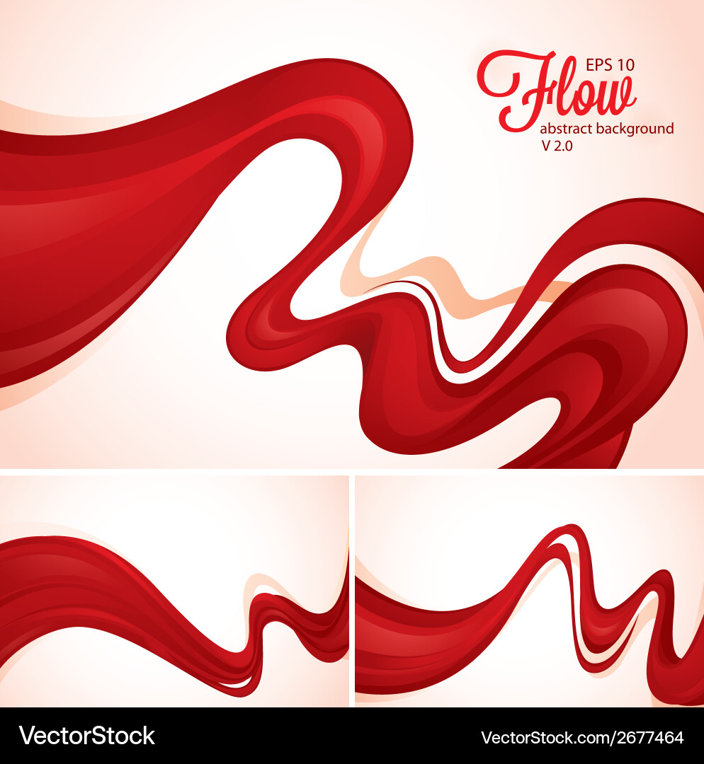 Flow abstract background vector image