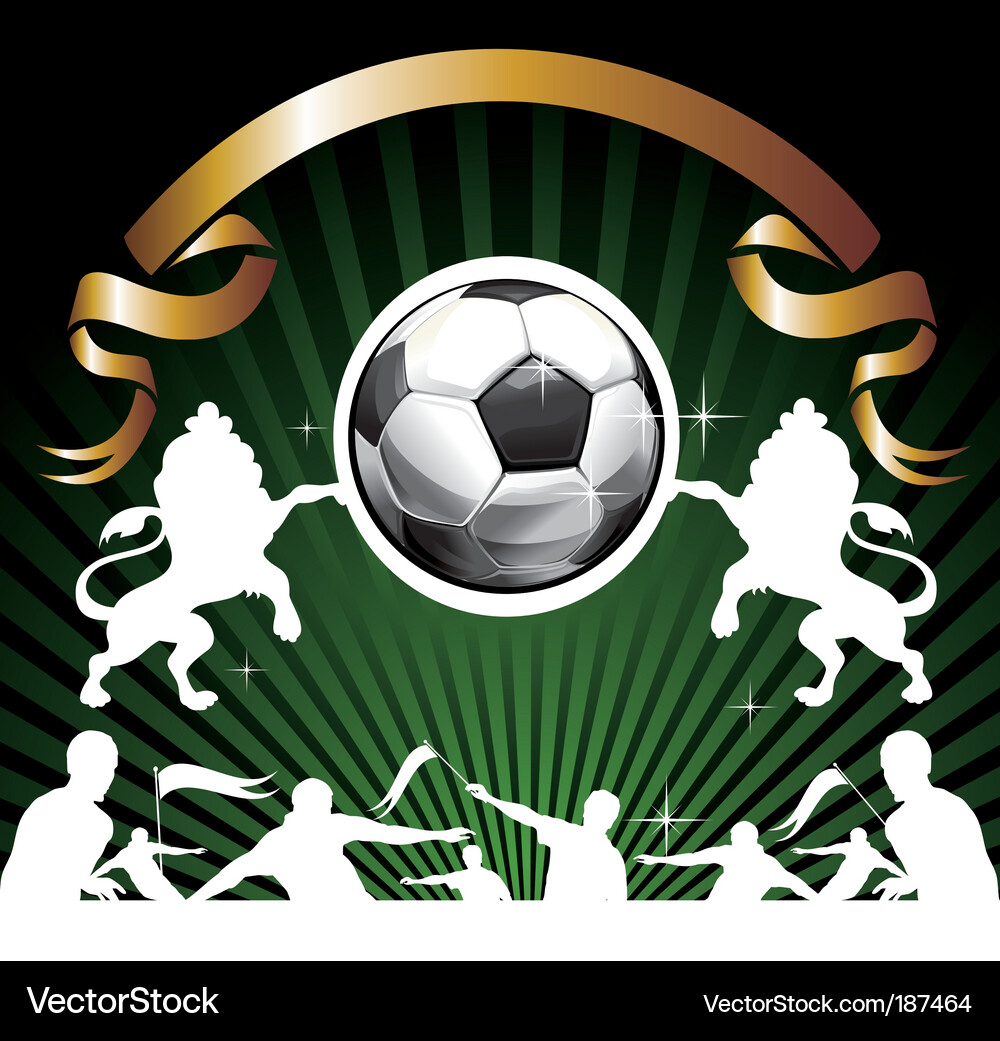 Fußball Vektorbild