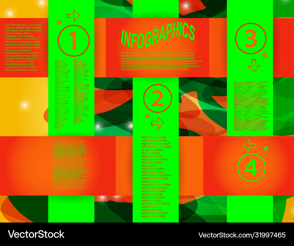 3d origami progress template with numbers 3d origami progress template with numbers Vector Image