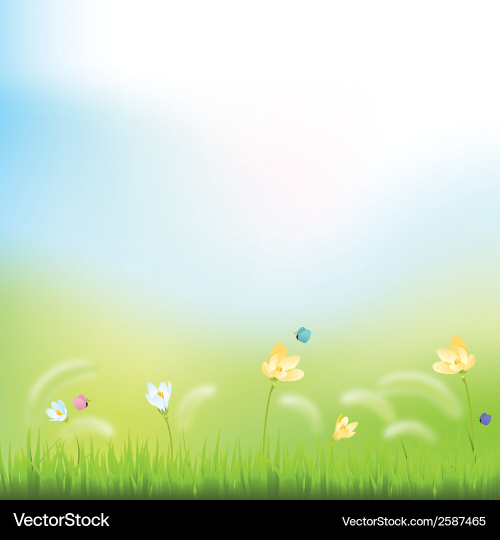 Abstract spring background with some special Vector Image
