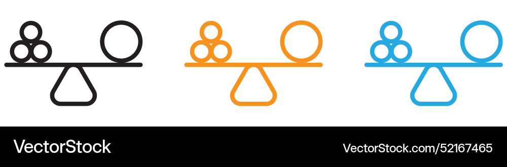 Balancing icon logo set collection for web app ui Balancing icon logo set collection for web app ui Vector Image
