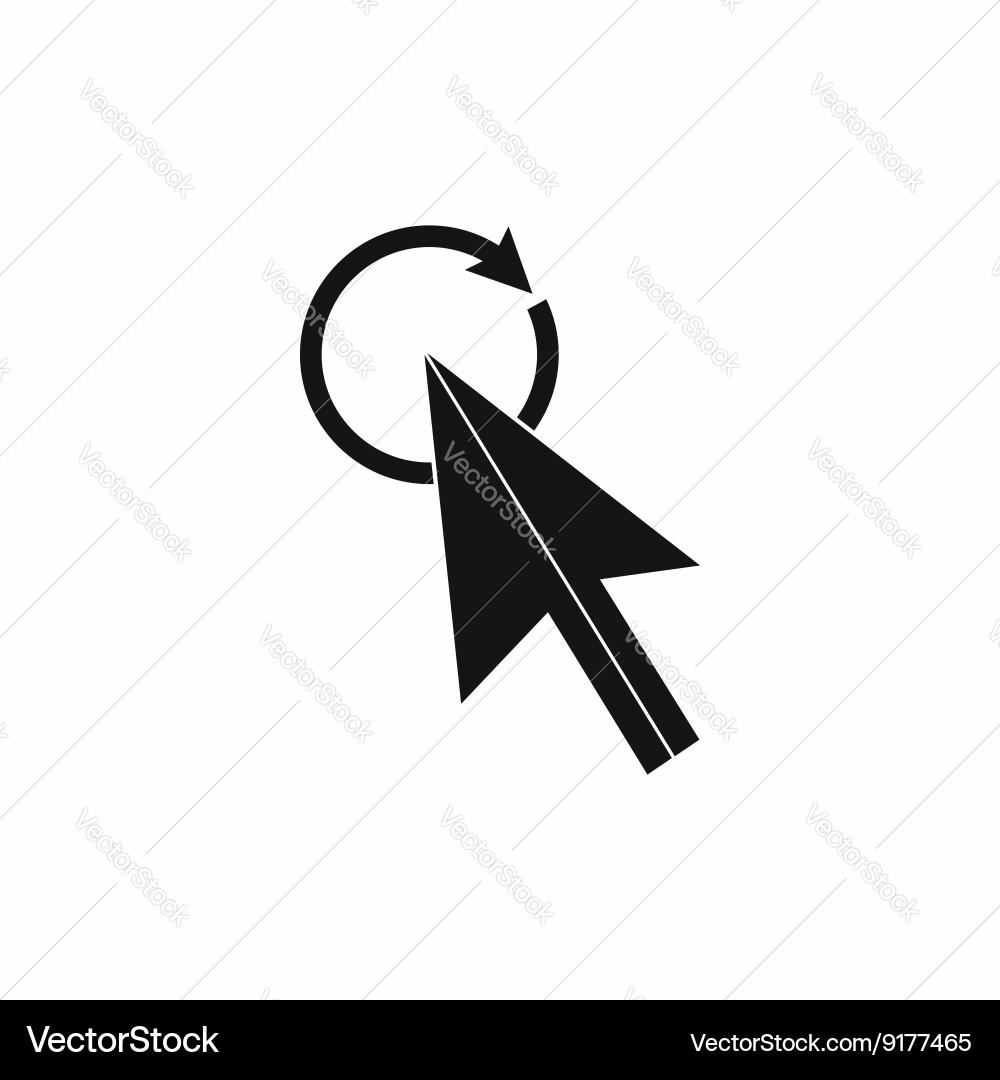 Click icon simple style Vector Image