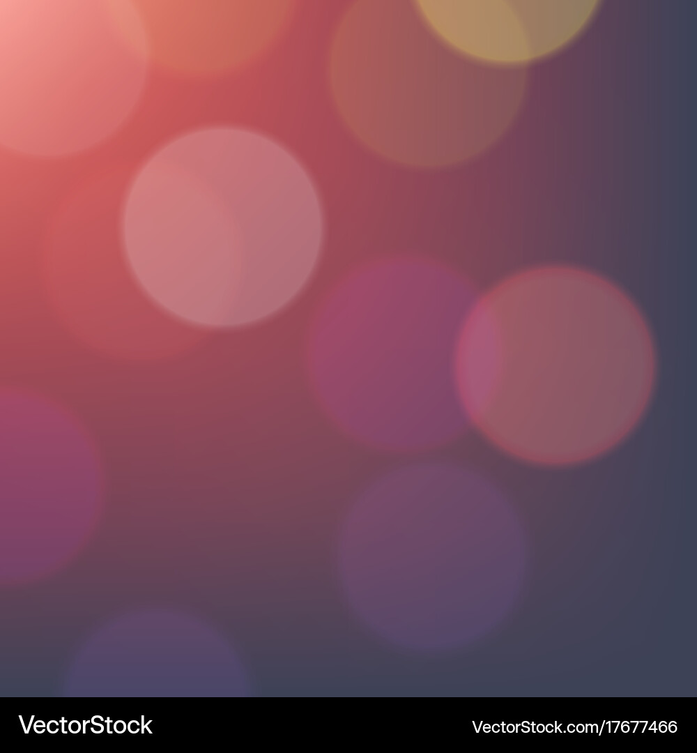 Abstract colorful defocused lights bokeh Vector Image