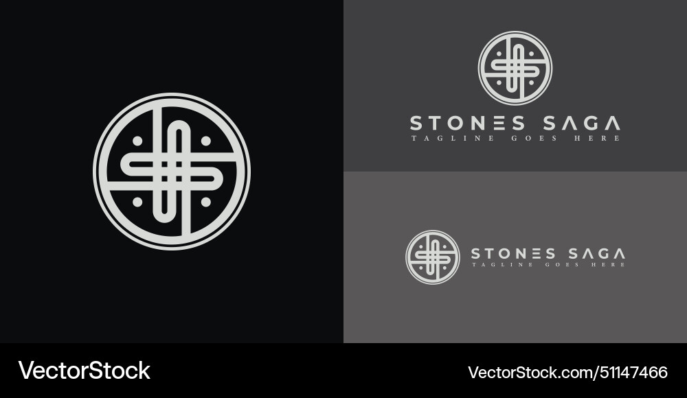 Abstraktes Anfangskreisbuchstaben s oder ss logo Abstraktes Anfangskreisbuchstaben s oder ss logo vektorbild