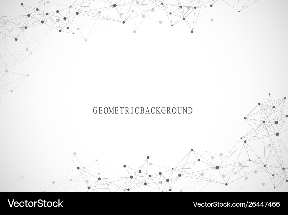 Connected Lines Abstract Background vector image