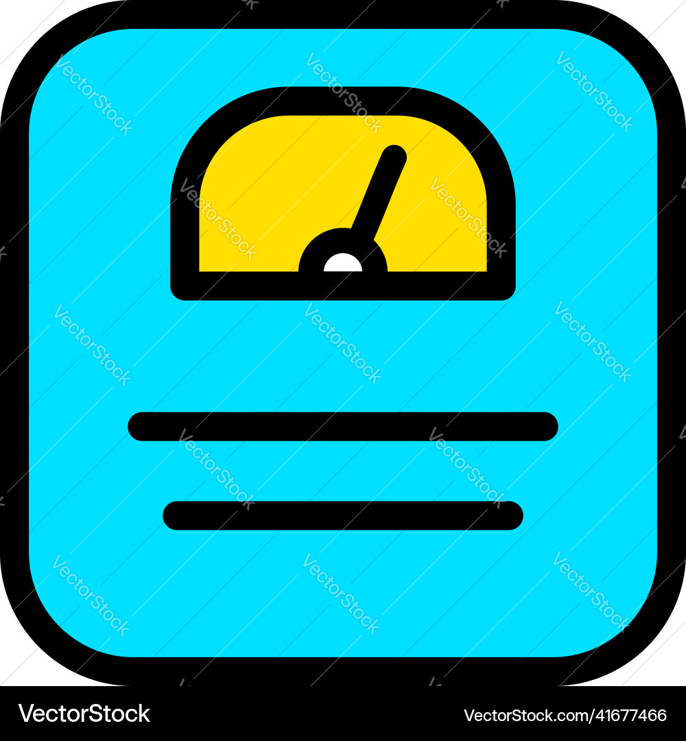 Diet scale icon in color style Diet scale icon in color style vector image