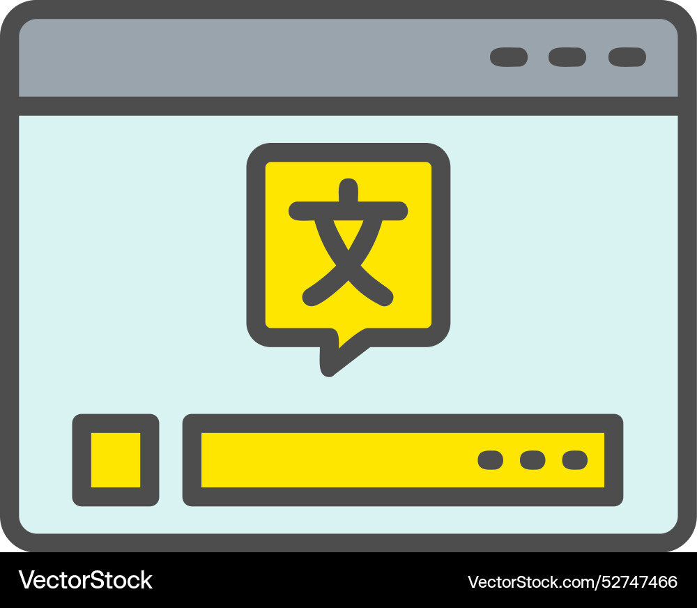 Web line filled icon design vector image