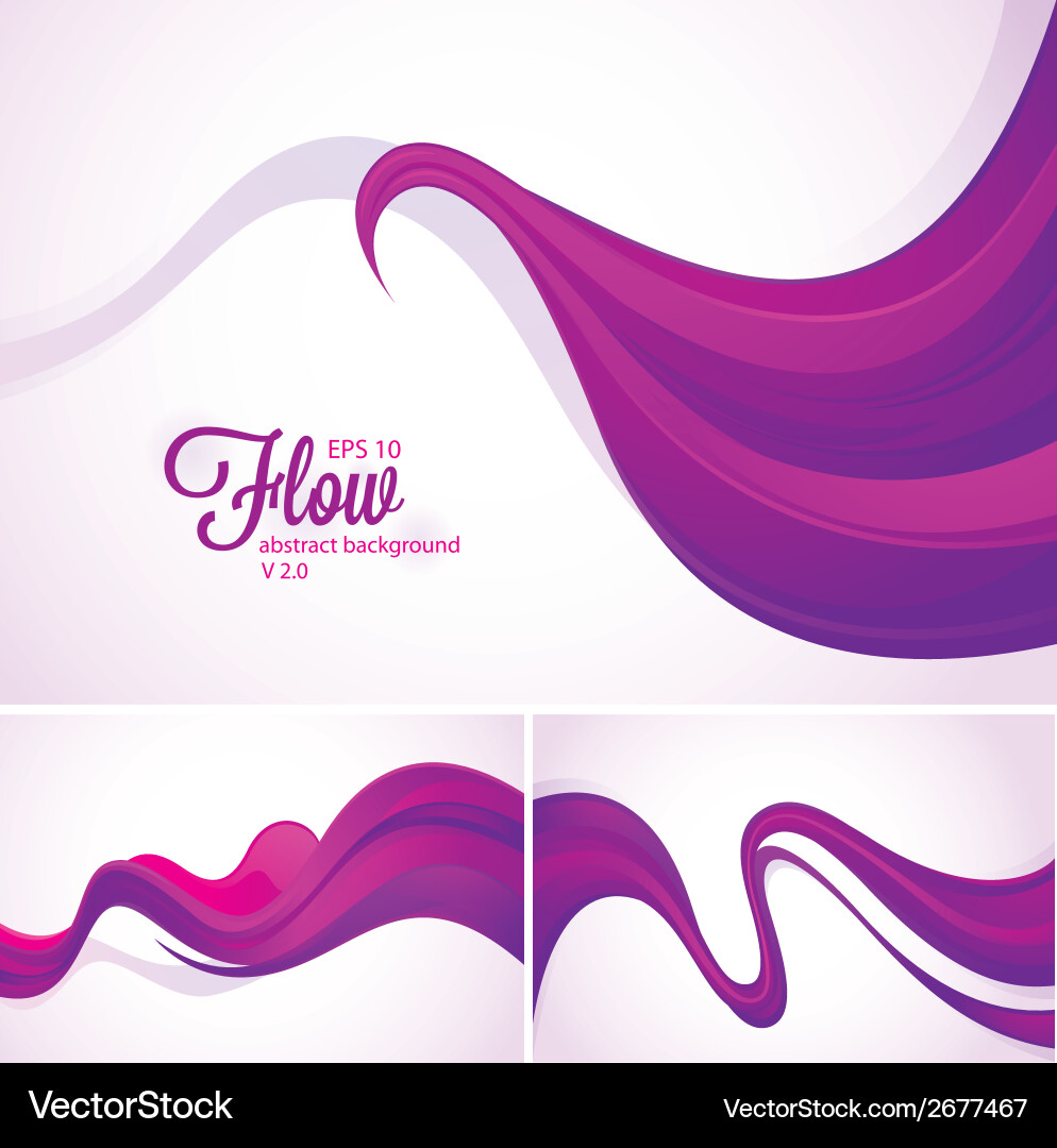 Dynamic Flow Abstract Swirls vector image