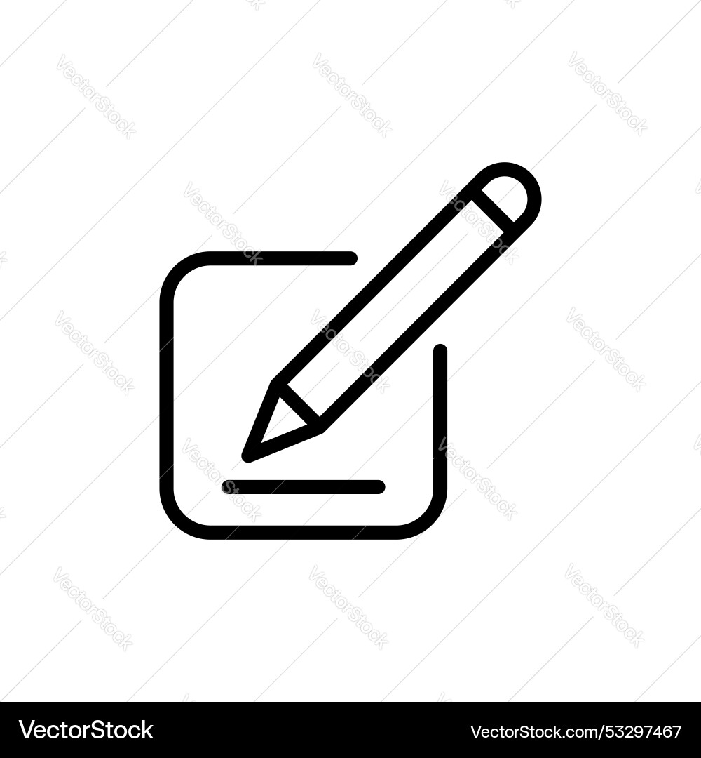 Edit icon set document button draw notepad Edit icon set document button draw notepad vector image
