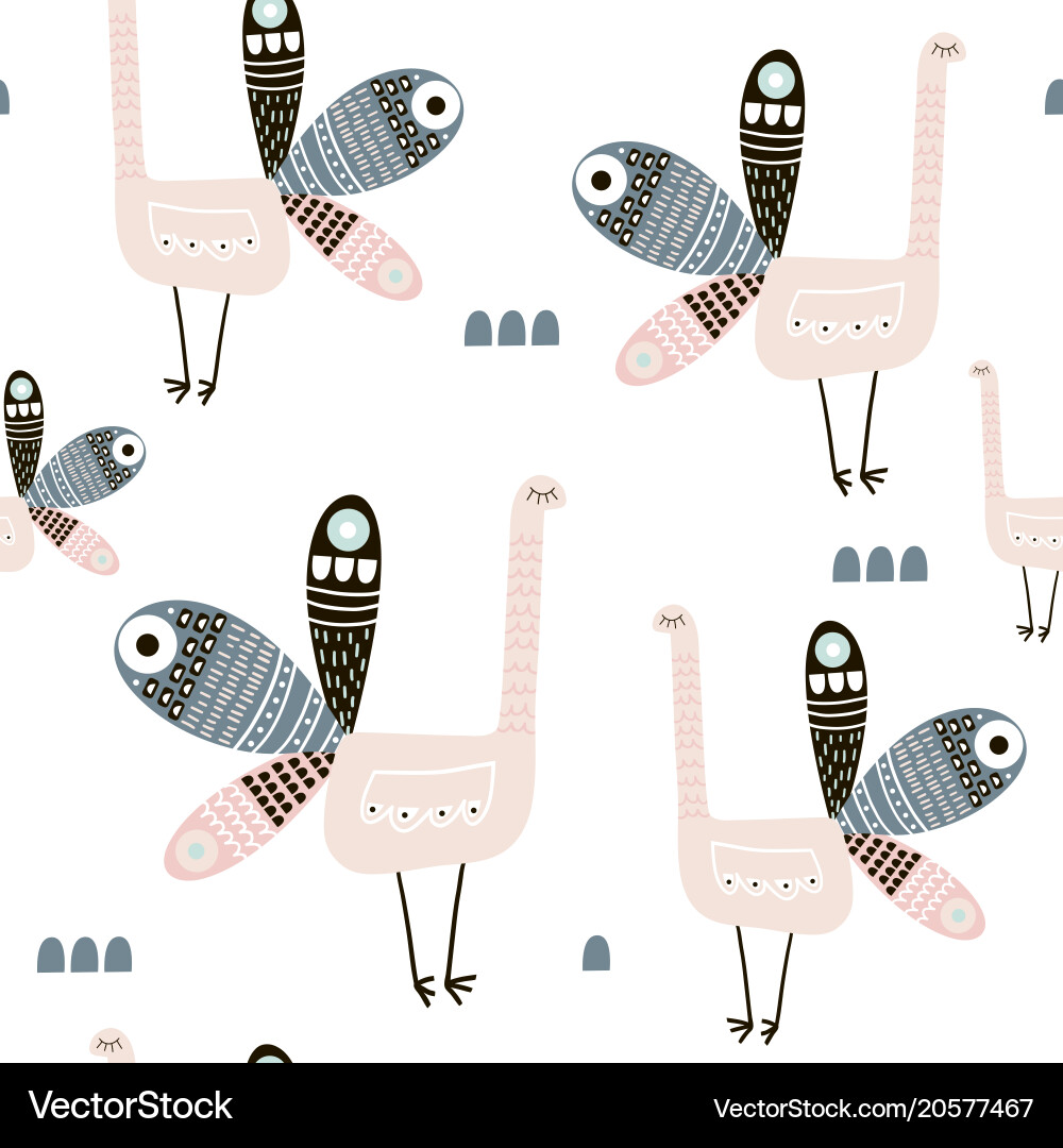 Peacock Pattern - Repeat Motif vector image