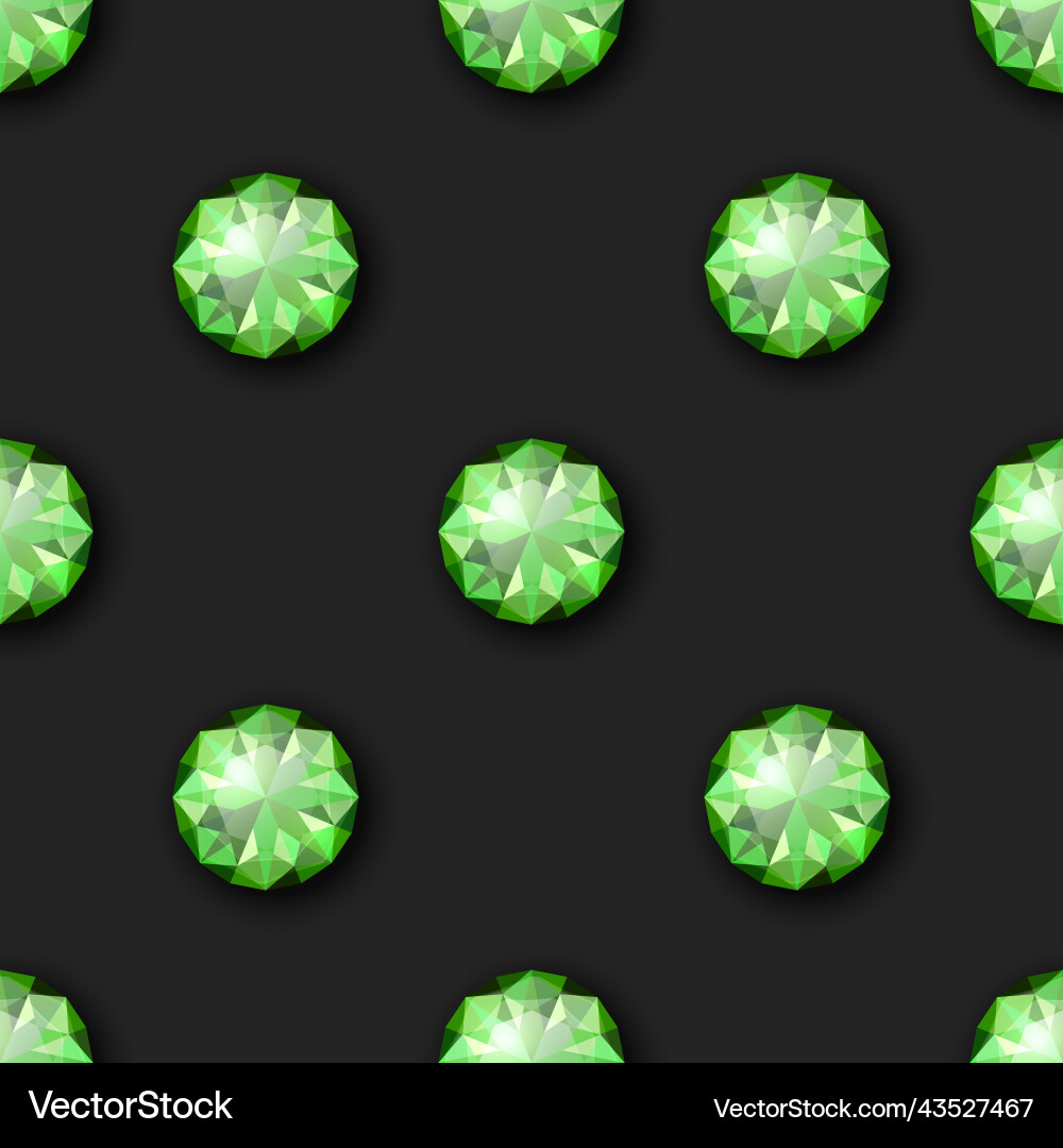 Seamless pattern with 3d realistic gemstone Seamless pattern with 3d realistic gemstone vector image