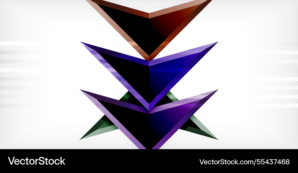 Arrows with 3d effect abstract background Arrows with 3d effect abstract background vector image