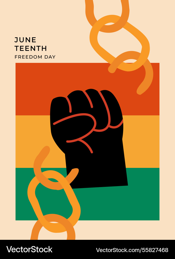 Juneteenth freedom day a celebration of american Juneteenth freedom day a celebration of american vector image
