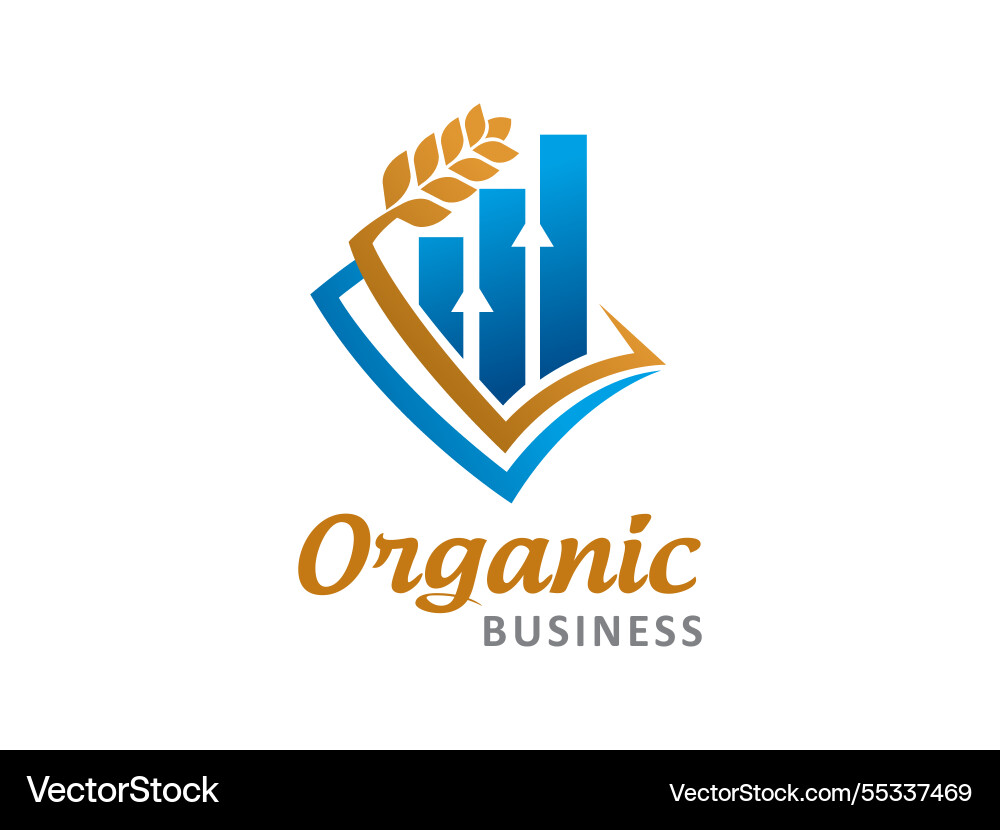 Bio-Lebensmittel-Logo-Symbol oder Symbolvorlage Bio-Lebensmittel-Logo-Symbol oder Symbolvorlage vektorbild