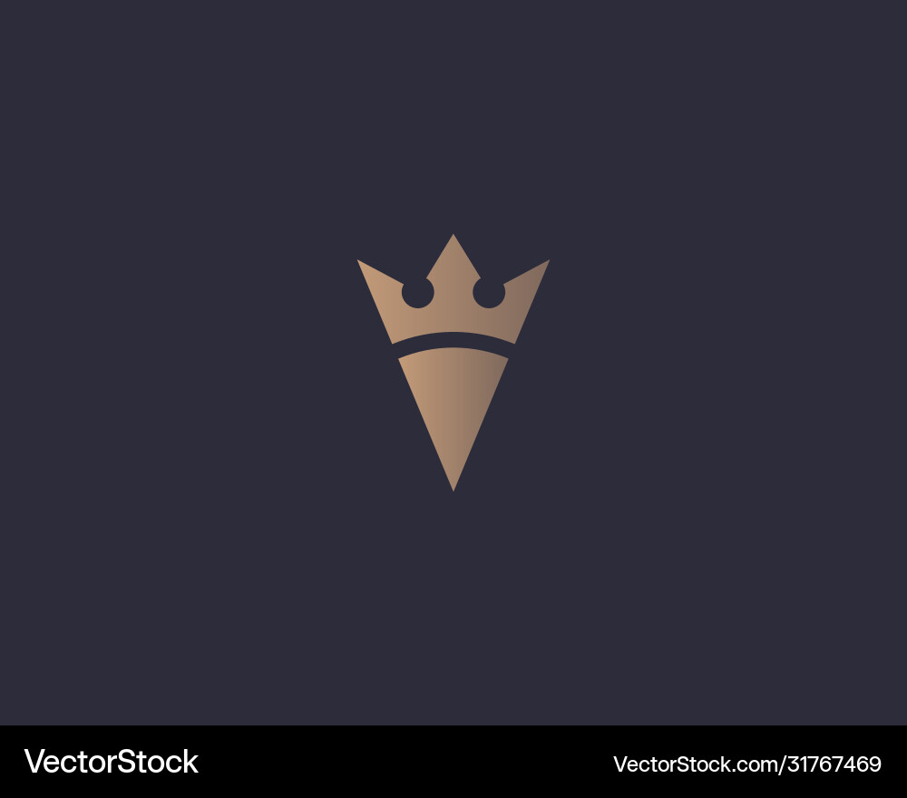 Pizza king logo design template logotype Pizza king logo design template logotype vector image