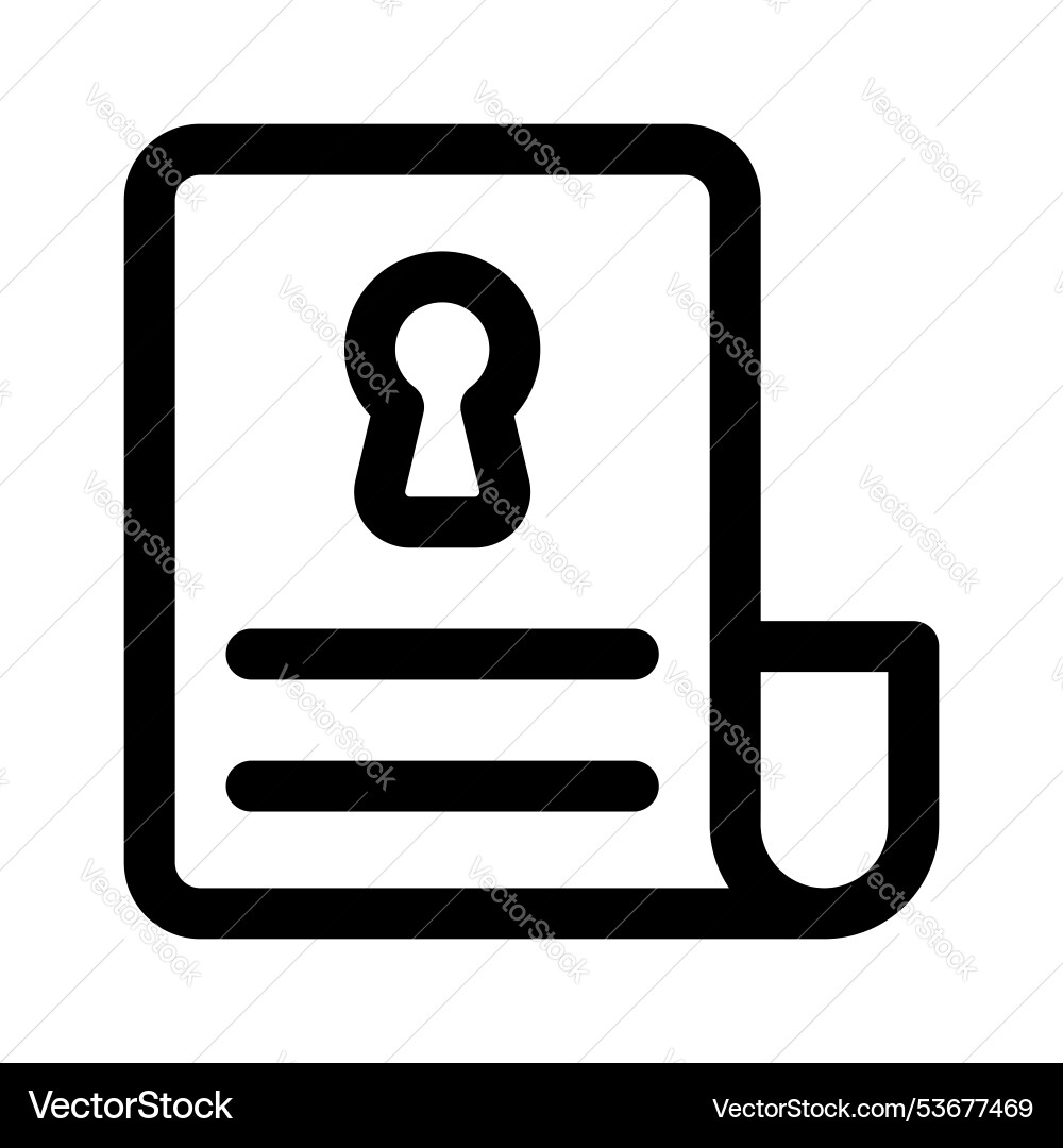 Secure document Vector Image