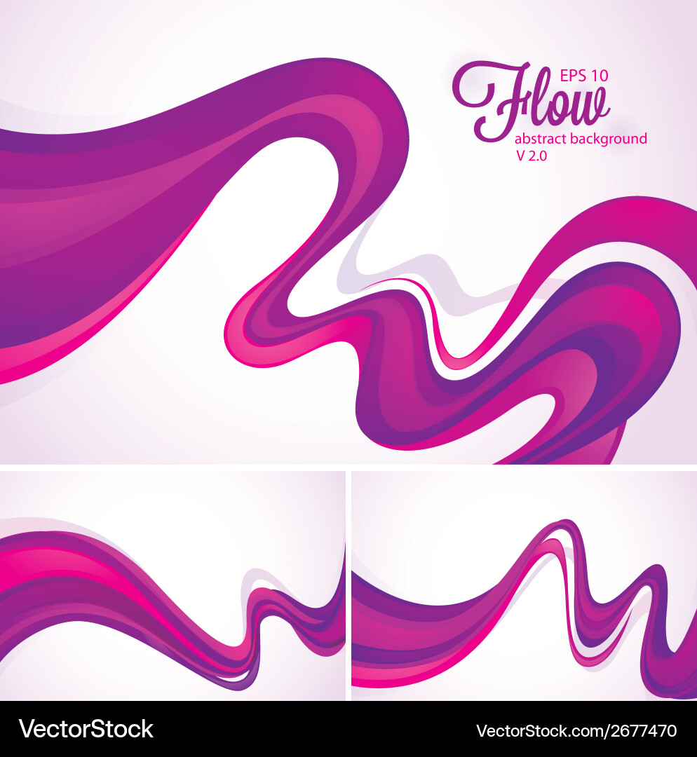 Dynamic Flow Swirls vector image
