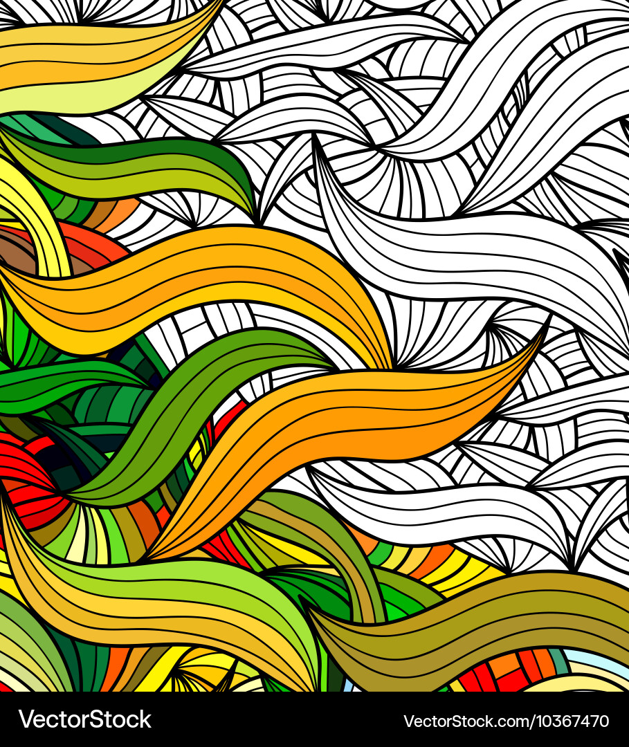 Intricate Fantasy Pattern Vector Image