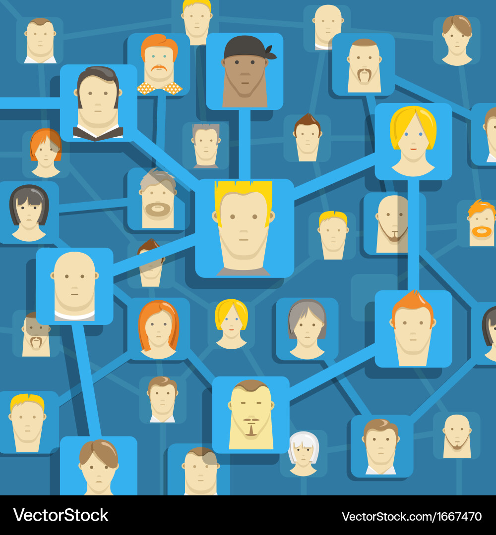 Network Connection Abstract vector image