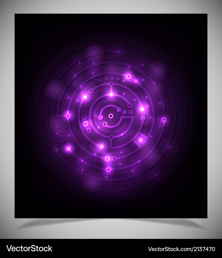 Smooth colorful abstract techno background Vector Image