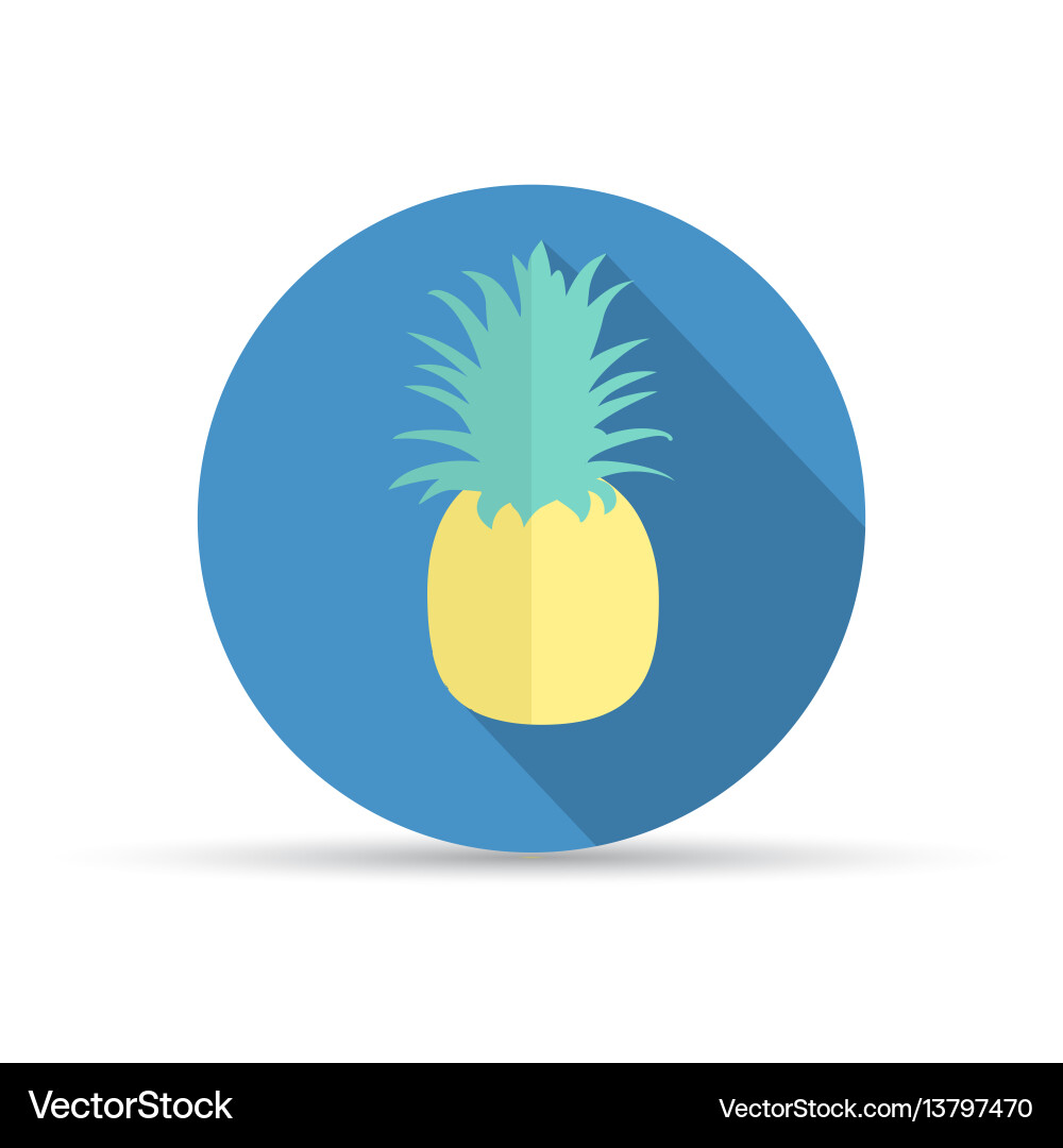 Tropical fruit pineapple Royalty Free Vector Image