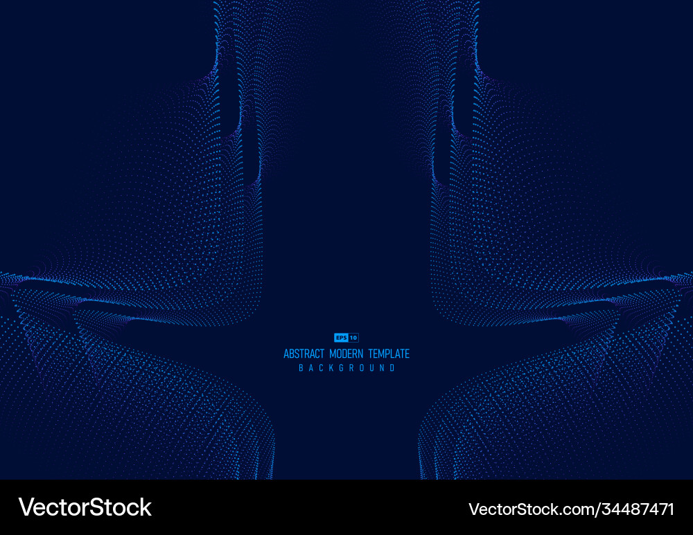 Abstract dot space design motion element vector image