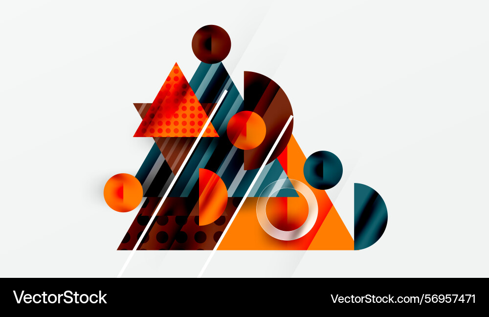 Abstract geometric shapes overlap creating Abstract geometric shapes overlap creating vector image