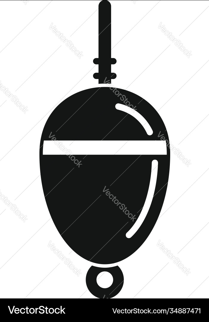 Bobber float icon simple style Vector Image