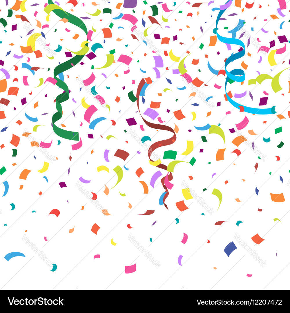 Abstract background with many falling tiny vector image