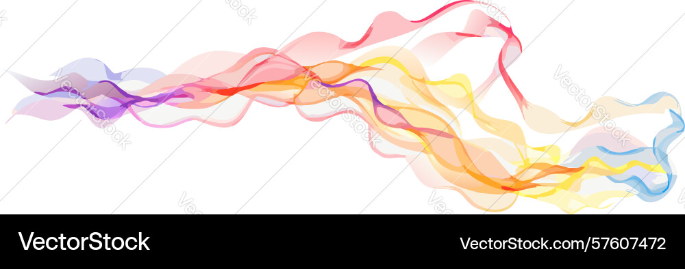 Abstract wavy gradient lines element design vector image