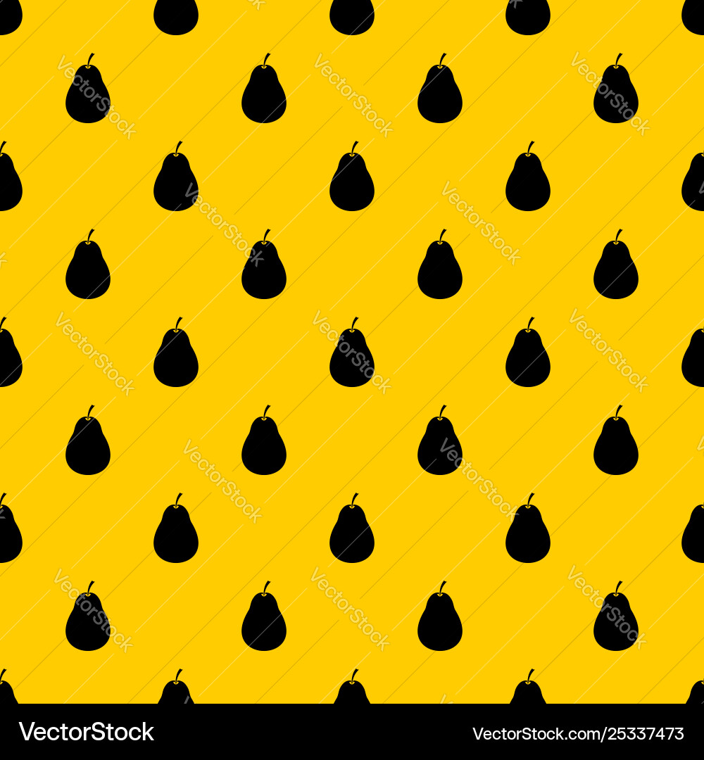 Pear pattern Pear pattern vector image