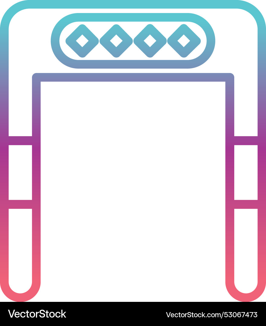 Security control line gradient design Vector Image