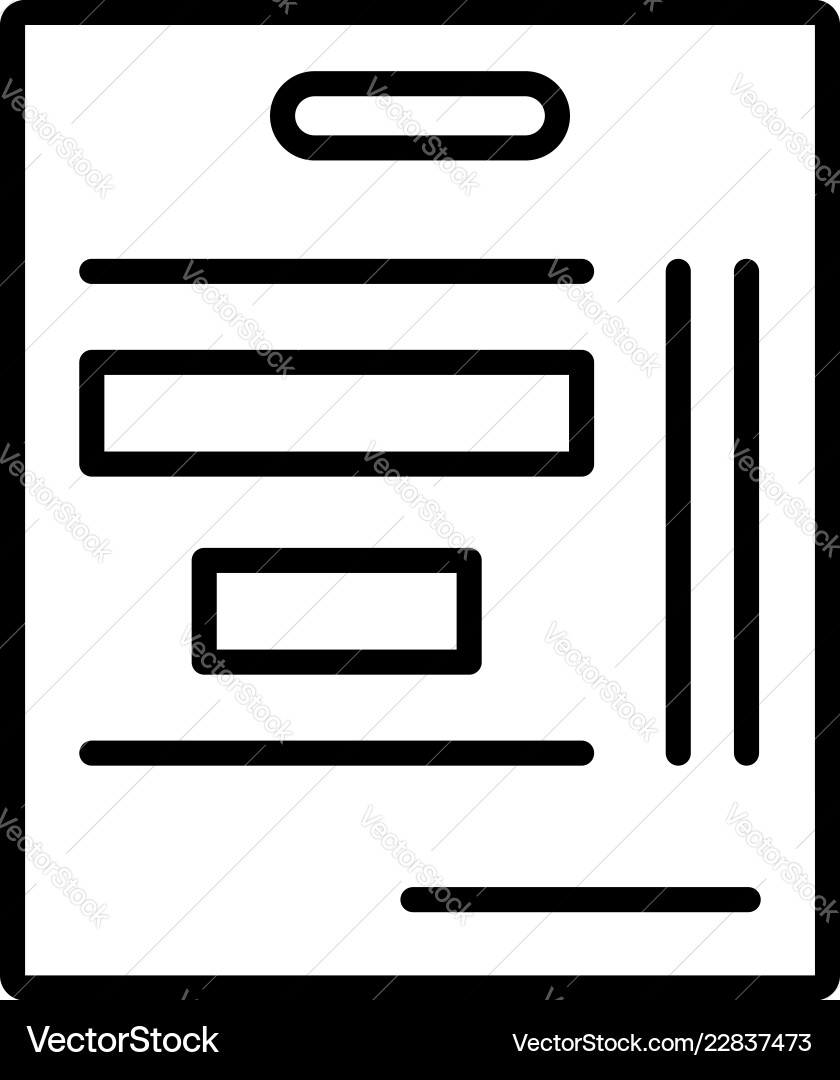 Tactical hockey board icon outline style Tactical hockey board icon outline style vector image