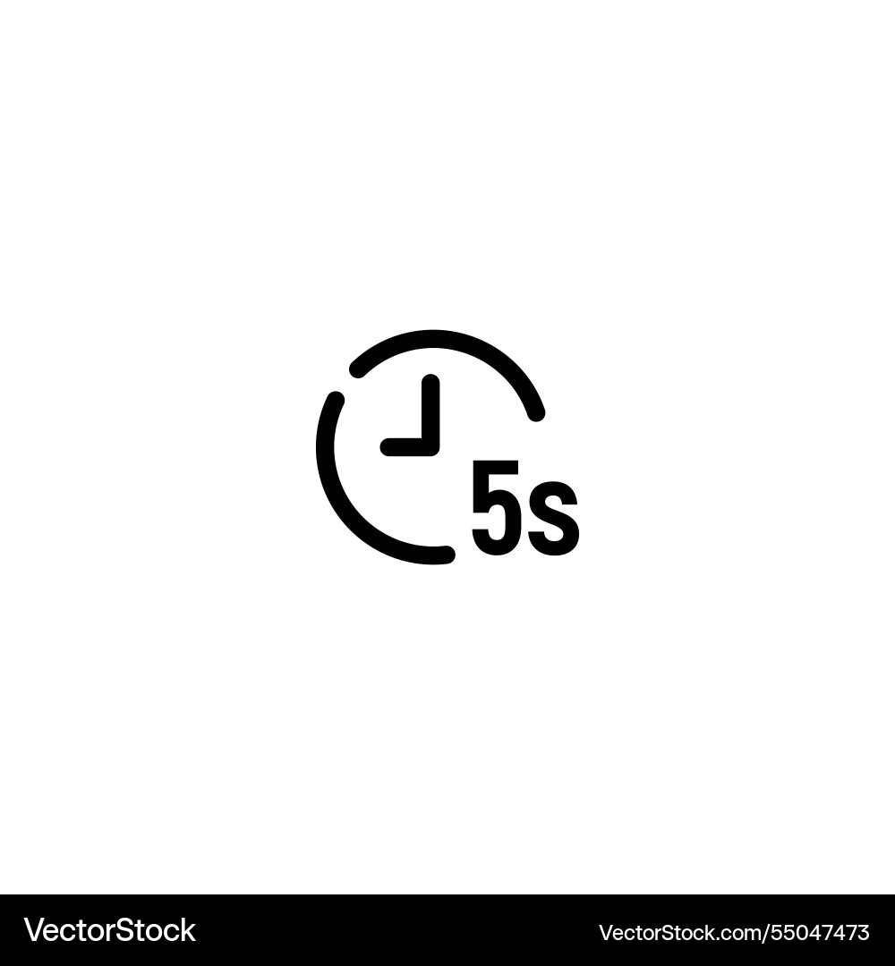 Timer-incomplete-line-art-icon-template Vector Image