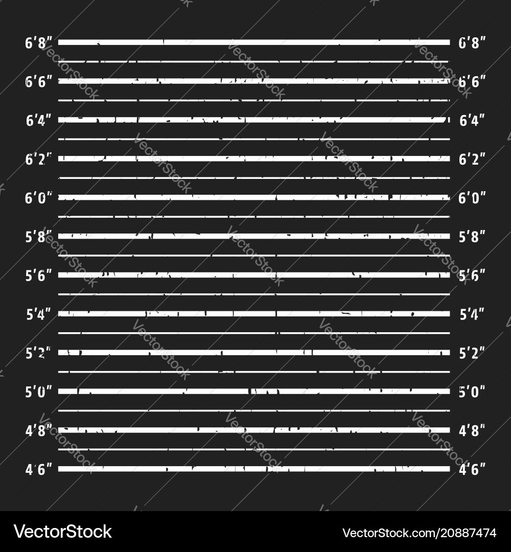 Police Mugshot Board - Grunge Style vektorbild