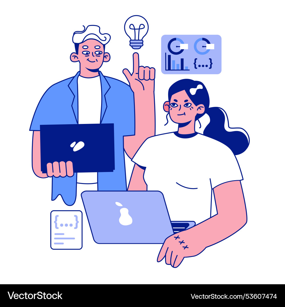 Senior developer oldman programming and coding Senior developer oldman programming and coding vector image