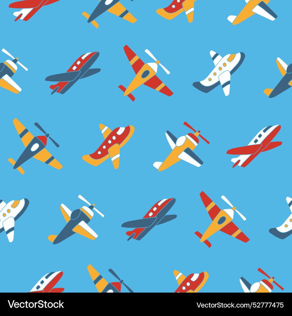 Collection of plane seamless pattern design Collection of plane seamless pattern design vector image