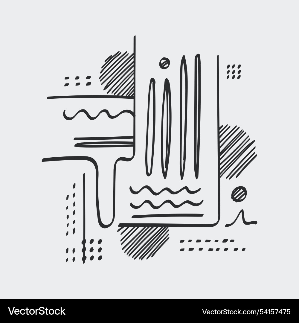 Structural composition with vertical lines Structural composition with vertical lines Vector Image