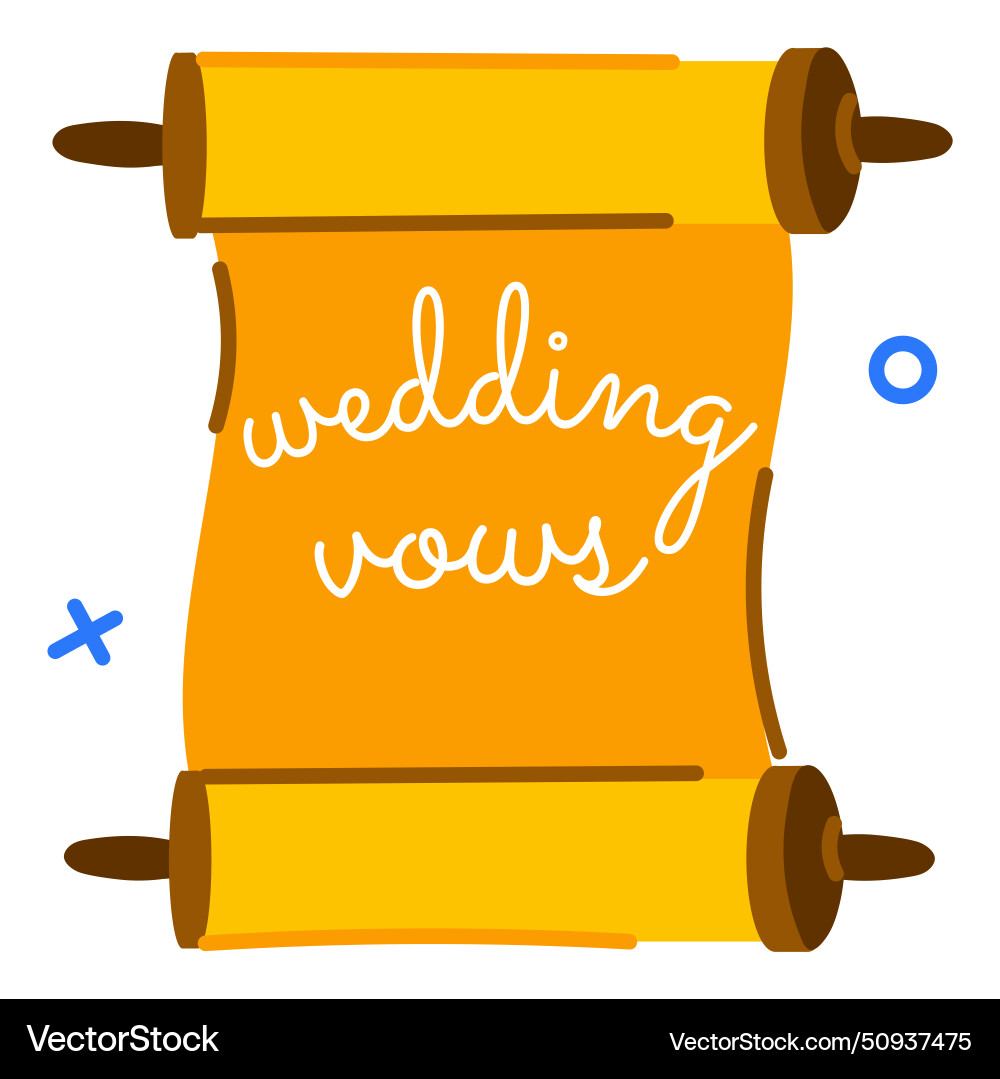 Wedding vows Royalty Free Vector Image - VectorStock