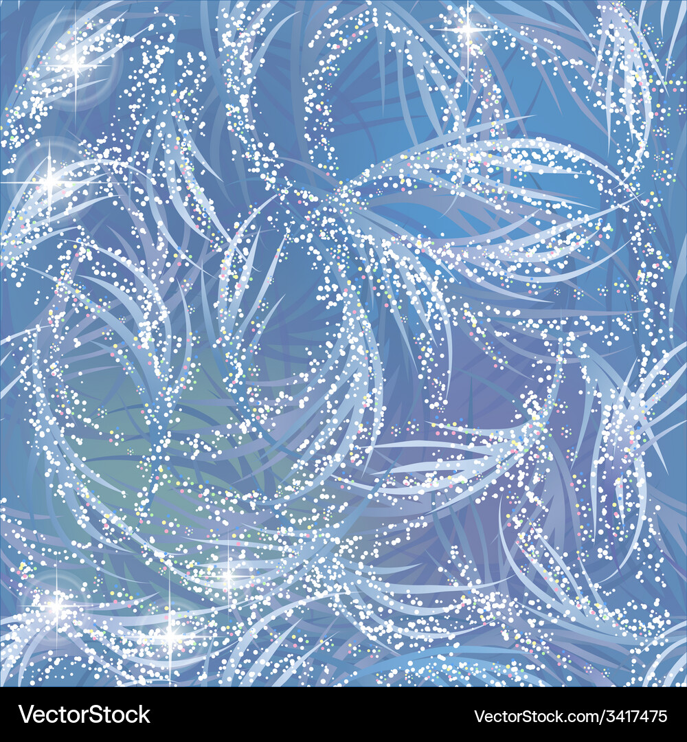 Winter Snowflake Pattern Vector Image